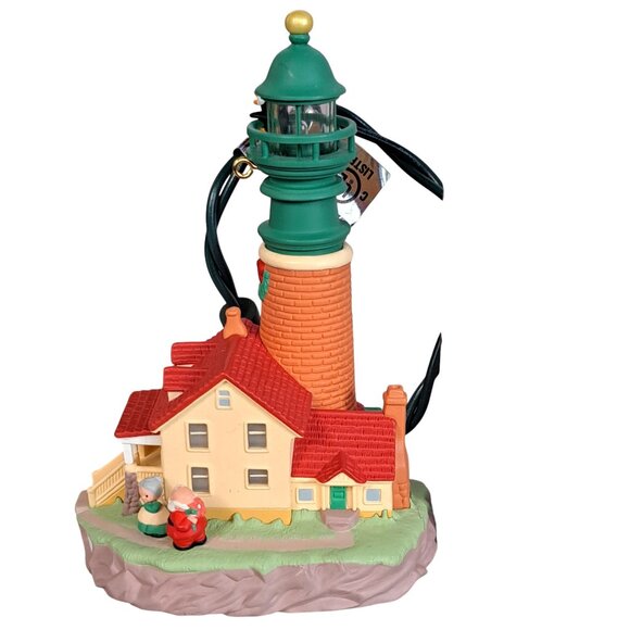 Hallmark  Magic Ornament 5th in Lighthouse Greetings Magic Light Series 2001 - Picture 12 of 15